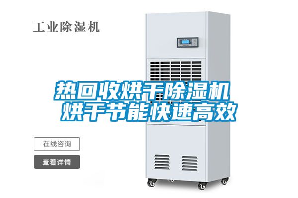 热回收烘干除湿机 烘干节能快速高效