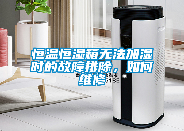 恒温恒湿箱无法加湿时的故障排除，如何维修