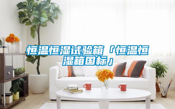 恒温恒湿试验箱「恒温恒湿箱国标」
