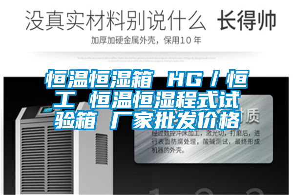 恒温恒湿箱 HG／恒工 恒温恒湿程式试验箱 厂家批发价格