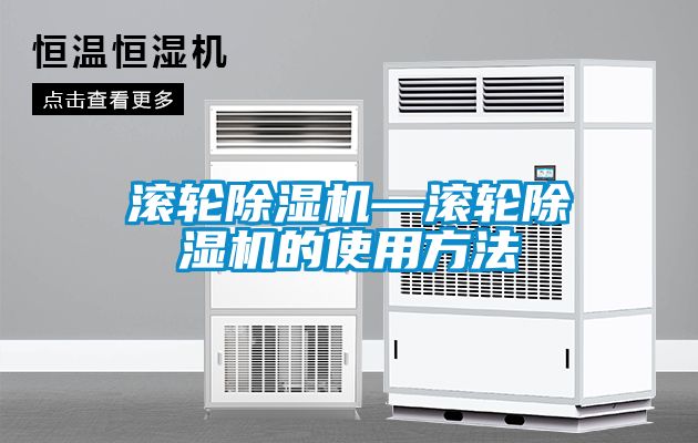 滚轮除湿机—滚轮除湿机的使用方法