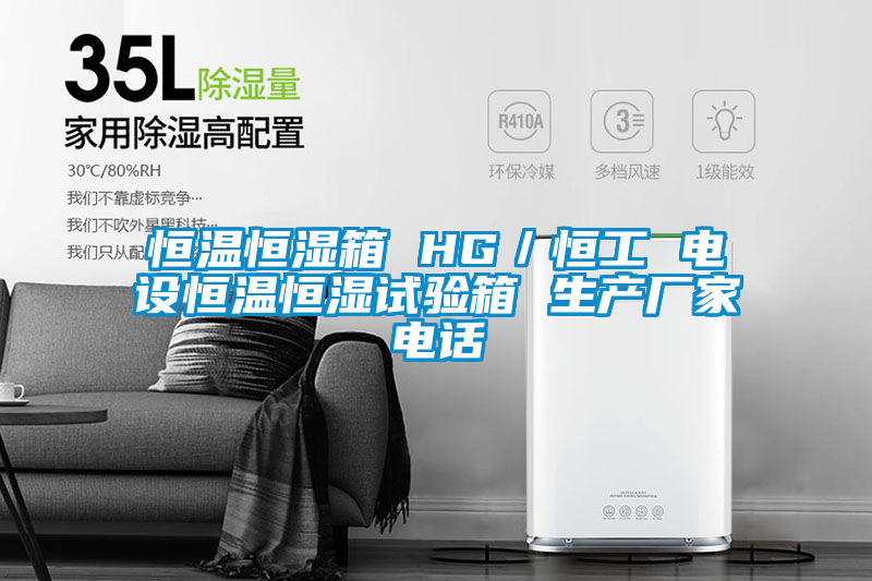 恒温恒湿箱 HG／恒工 电设恒温恒湿试验箱 生产厂家电话