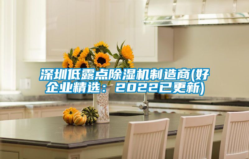 深圳低露点除湿机制造商(好企业精选：2022已更新)
