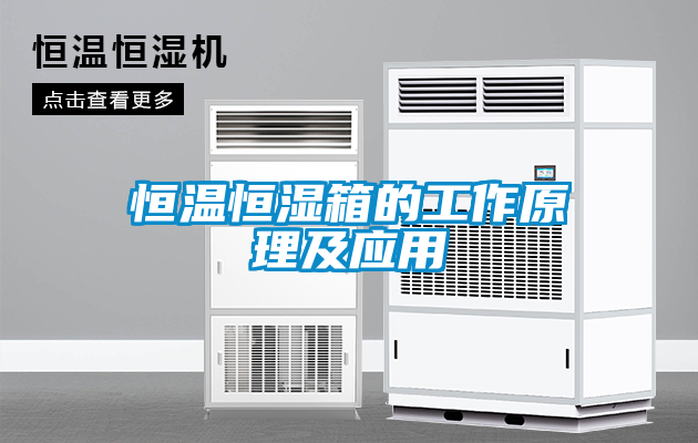 恒温恒湿箱的工作原理及应用