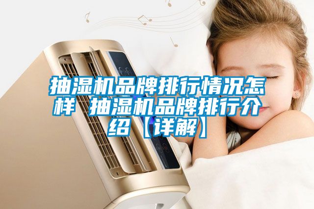 抽湿机品牌排行情况怎样 抽湿机品牌排行介绍【详解】