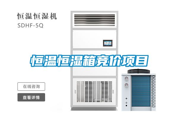 恒温恒湿箱竞价项目