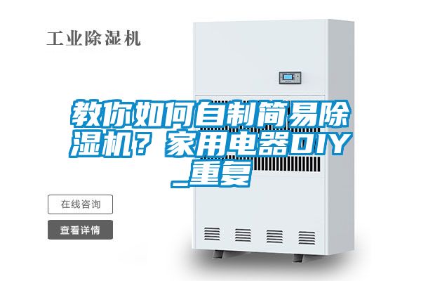 教你如何自制简易除湿机？家用电器DIY_重复