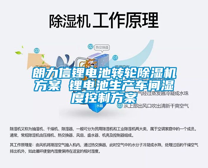 朗力信锂电池转轮除湿机方案 锂电池生产车间湿度控制方案