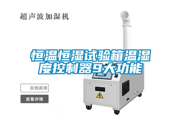 恒温恒湿试验箱温湿度控制器9大功能