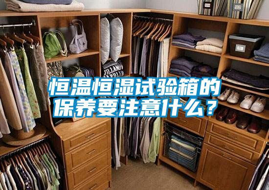 恒温恒湿试验箱的保养要注意什么？