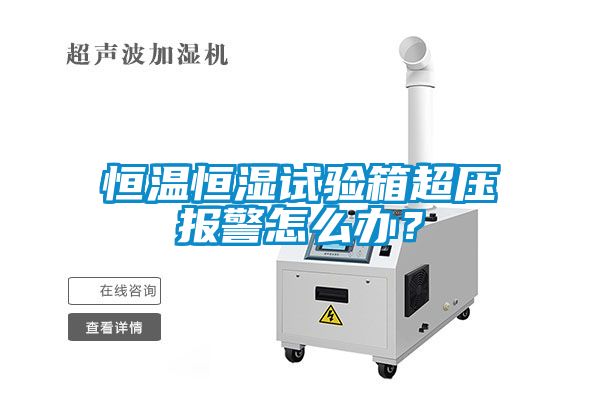 恒温恒湿试验箱超压报警怎么办？