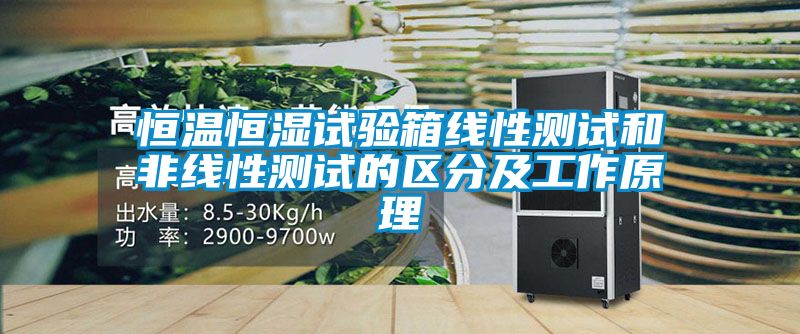 恒温恒湿试验箱线性测试和非线性测试的区分及工作原理