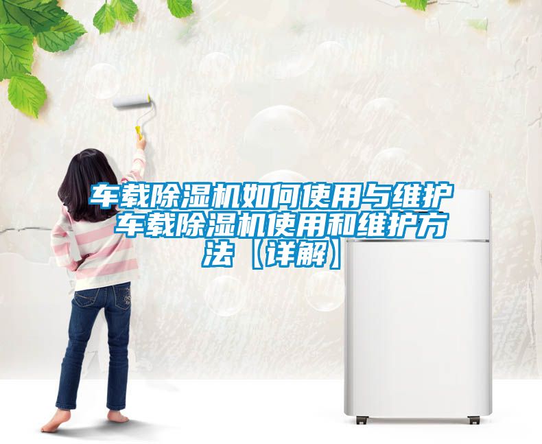 车载除湿机如何使用与维护 车载除湿机使用和维护方法【详解】