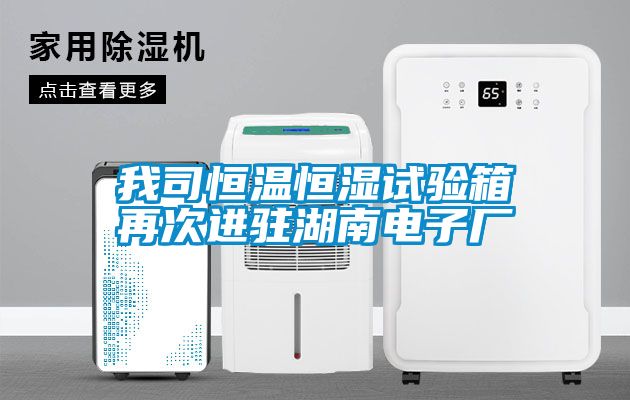 我司恒温恒湿试验箱再次进驻湖南电子厂