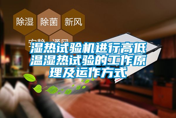 湿热试验机进行高低温湿热试验的工作原理及运作方式