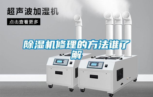 除湿机修理的方法谁了解