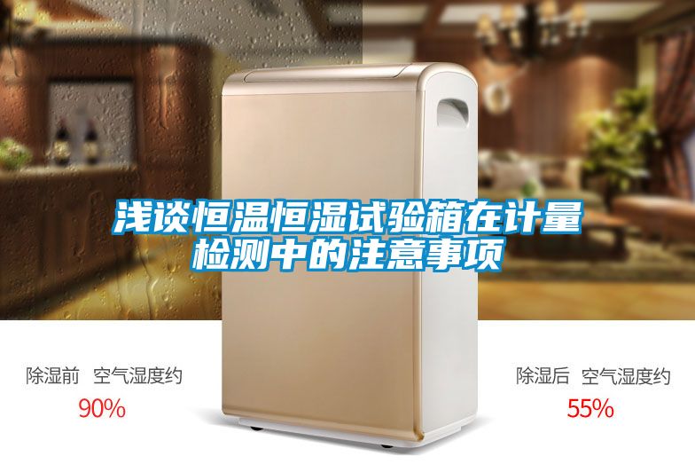 浅谈恒温恒湿试验箱在计量检测中的注意事项