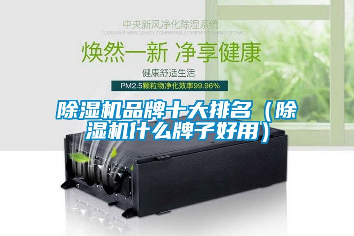 除湿机品牌十大排名（除湿机什么牌子好用）