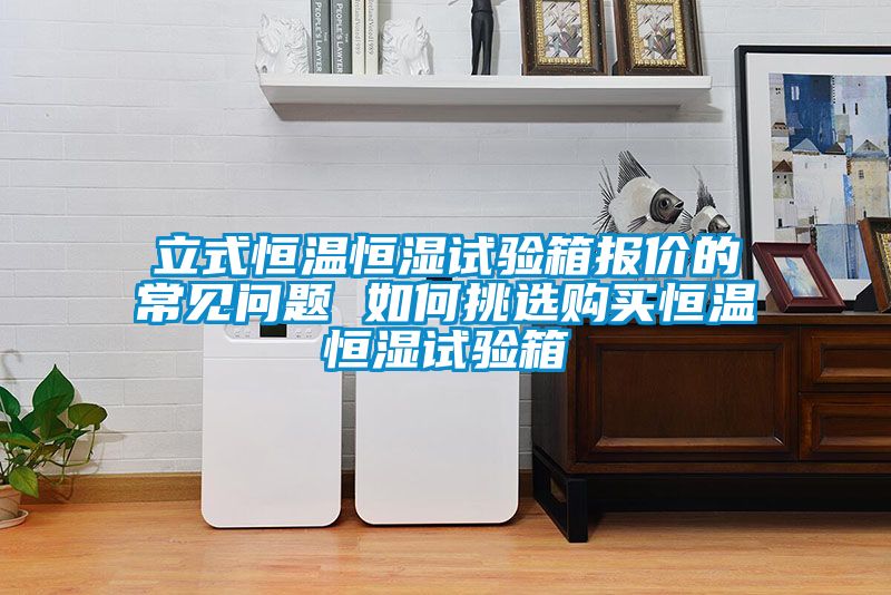 立式恒温恒湿试验箱报价的常见问题 如何挑选购买恒温恒湿试验箱