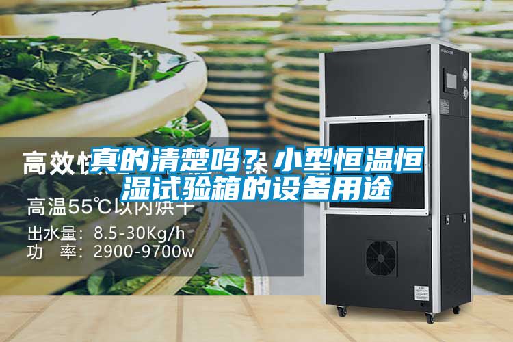真的清楚吗？小型恒温恒湿试验箱的设备用途