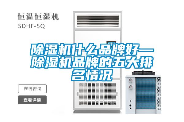 除湿机什么品牌好—除湿机品牌的五大排名情况