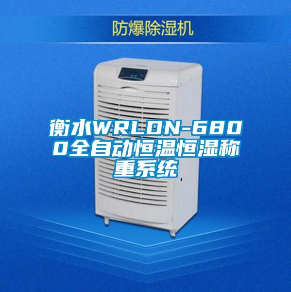 衡水WRLDN-6800全自动恒温恒湿称重系统