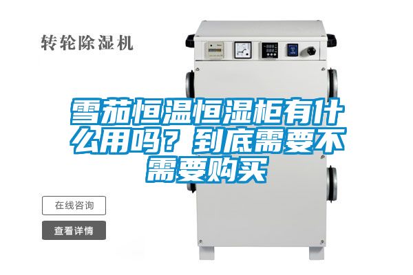 雪茄恒温恒湿柜有什么用吗？到底需要不需要购买