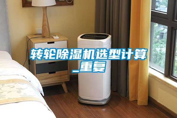 转轮除湿机选型计算_重复