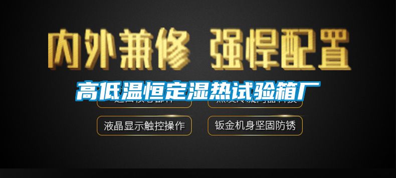 高低温恒定湿热试验箱厂