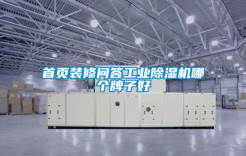 首页装修问答工业除湿机哪个牌子好