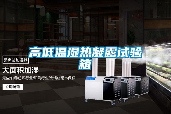 高低温湿热凝露试验箱